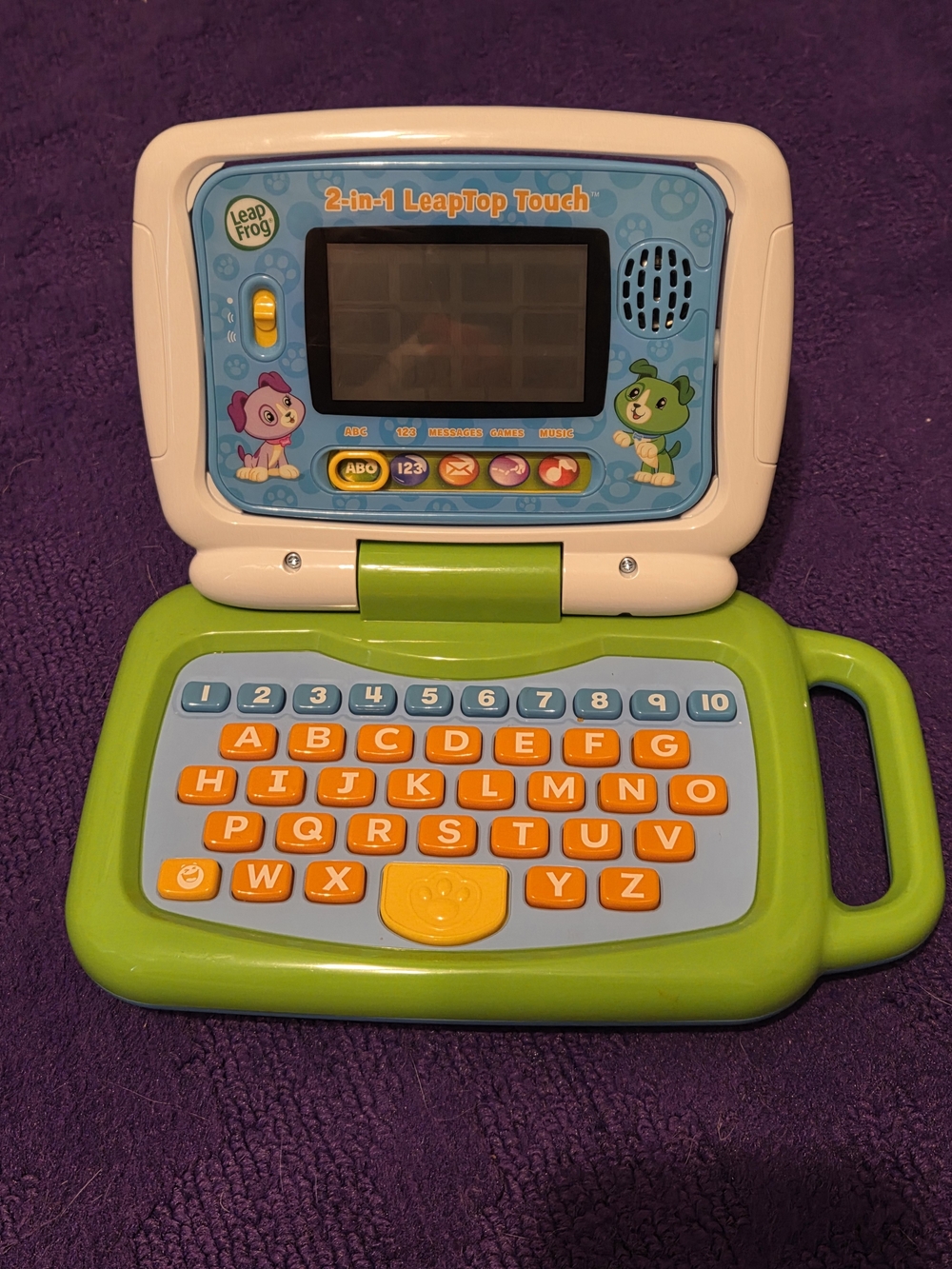 2-in-1 LeapTop Touch Kids Learning Laptop - Green